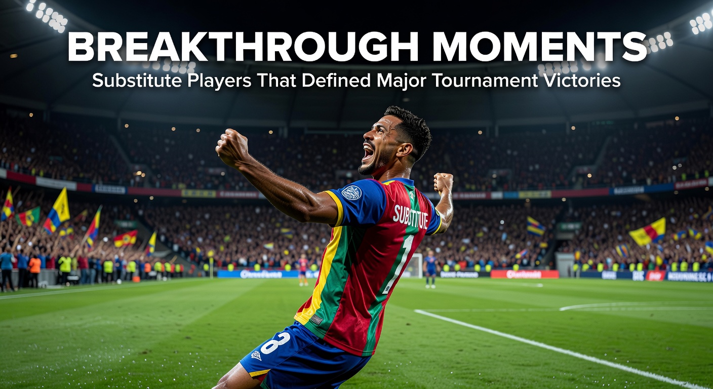 Substitute player entering the field during a high-stakes tournament match