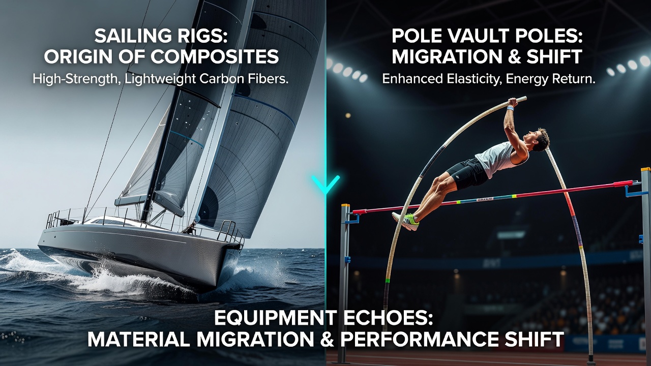 Pole vault technique adjustments with advanced composite poles
