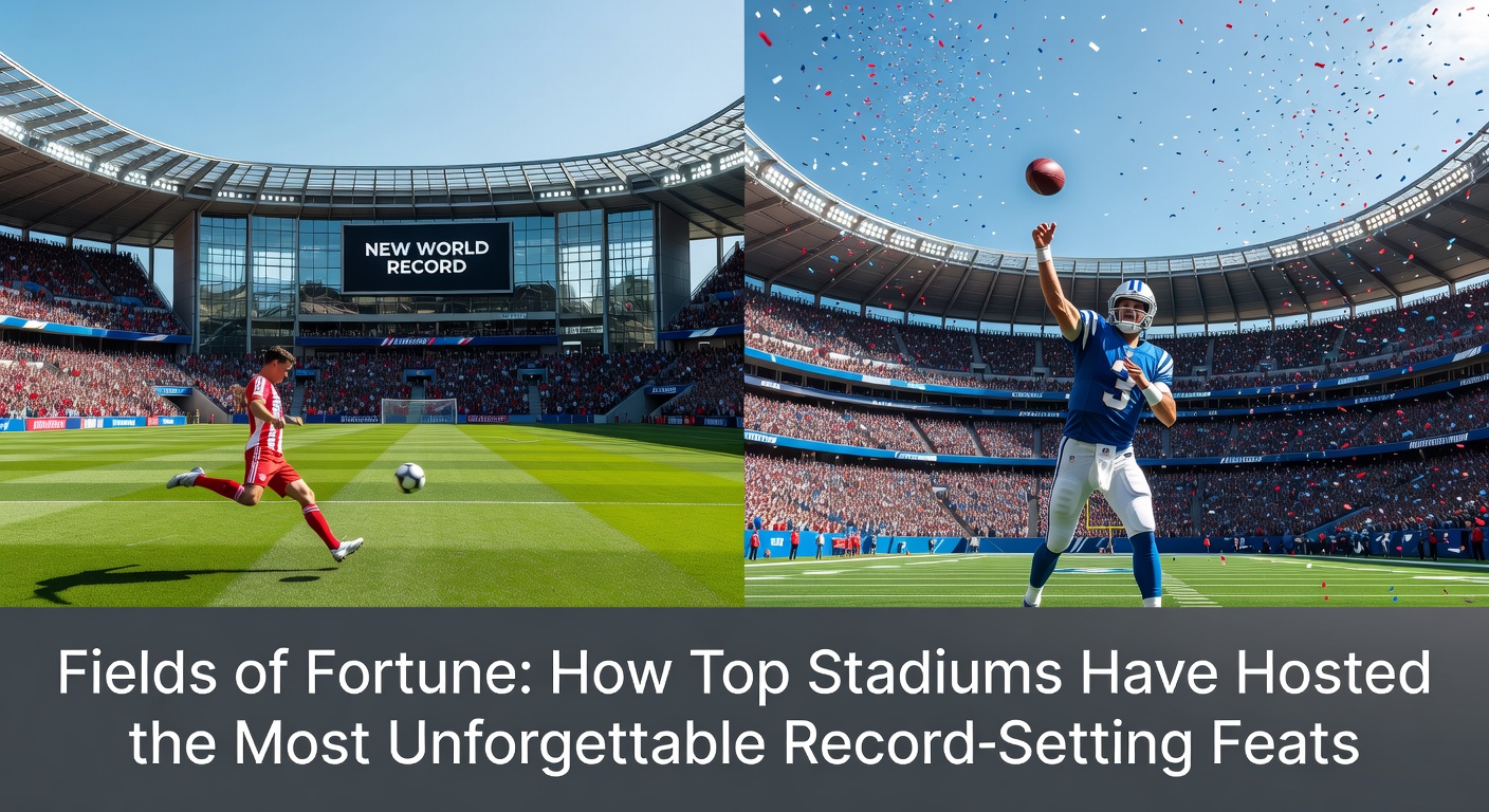 Historic stadium view showcasing record-setting events in major sports venues